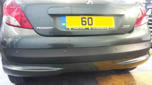 Peugeot 207 - rear Parking Sensors supplied and Fitted west Midlands